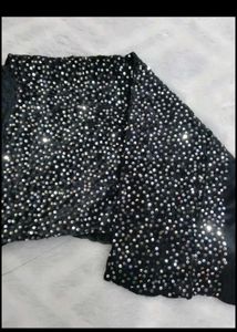 Sparkling Sequin Embellished blouse fabric