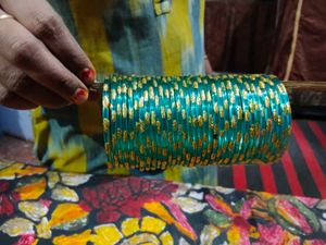 Elegant Green Bangles Set