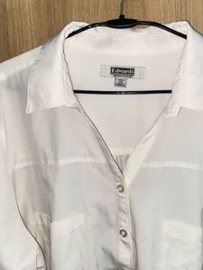 Classic White Button-Up Shirt