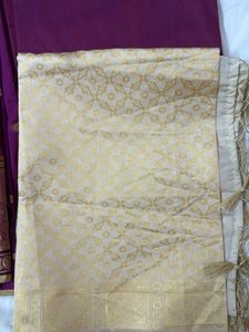 Deep Purple Banarasi Suit