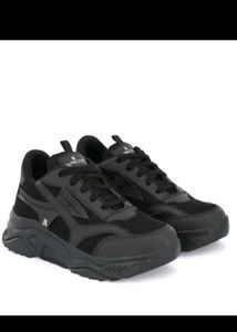 Black Chunky Sole Sneakers
