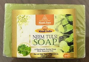Khadi India Neem Tulsi Handmade Soap Pack of 3