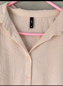 Stylish Textured Cream Top