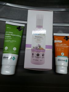 Sunscreen.moistriset .hair oil