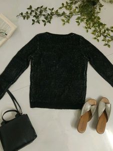 Chic "Like" Black Knit Sweater🌼🖤