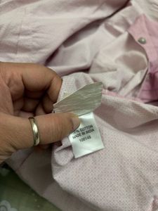 Pink Dotted Button-Up Shirt