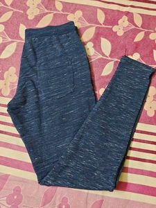 Comfortable Blue Marled Joggers