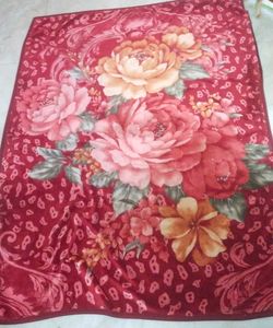 imported Floral Blanket double layer big size