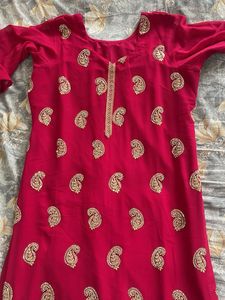 Vibrant Pink Patiala suit salwar