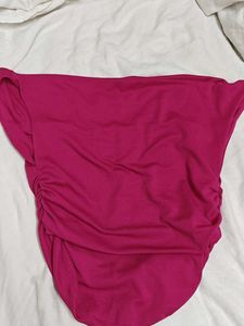 Stylish Pink Cowl Neck Top