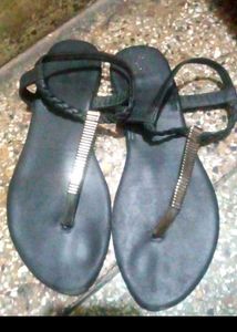 Clear Strap Block Heel Sandals