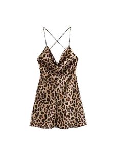 Leopard Print Slip Dress🪞🐆