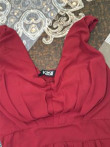 Elegant Deep V-Neck Maxi Dress
