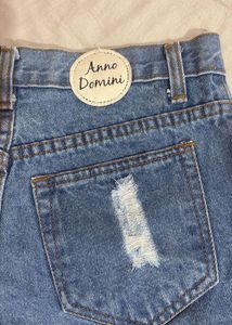 Distressed Denim Shorts