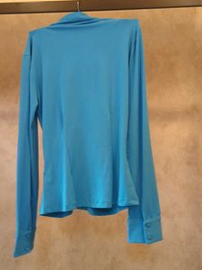 Cover Story Blue Fitted Top (S)