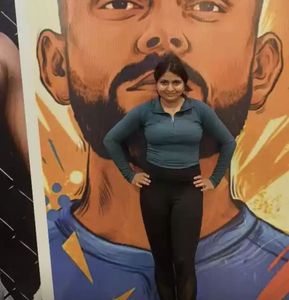 Blue Cropped Workout Jacket