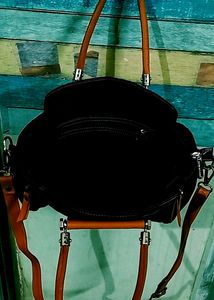 Structured Leather Tote Bag