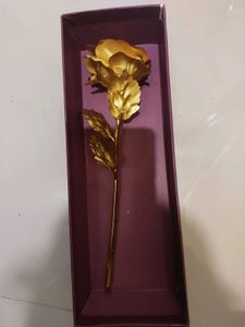 Golden Rose in Box