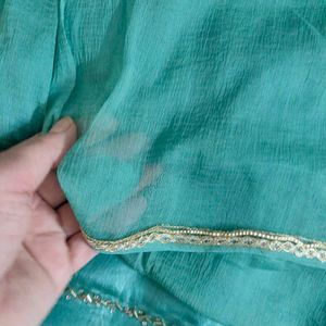Elegant unstitched party wear suit, dress material