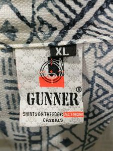 Patterned Button-Down Shirt