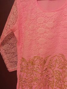 🩷 pink colour festive wear kurta