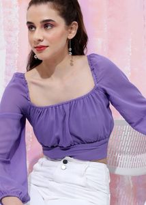 Purple Crop Top