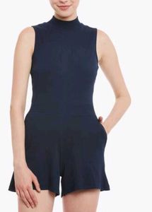 miss chase sleeveless Mock Neck Romper