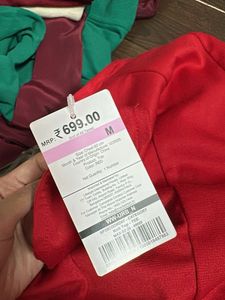 Vibrant Red Peplum Top