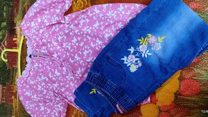 Branded Set Of Top &amp; Jeans