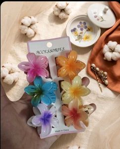 Flower Claw Clips Set 6