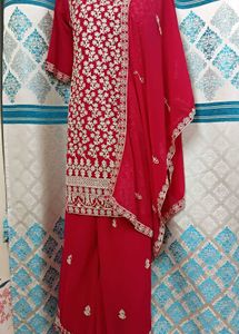 NEW Heavy Hot Pink Palazzo Set 40"