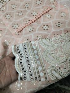 Pastel Chikankari Frock Suit