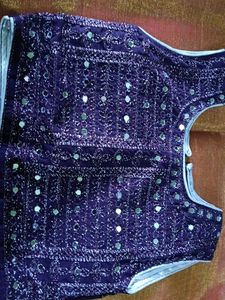 festive top and lehanga skirt