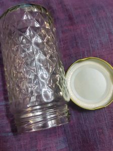 Glass Self Designed Jar(1piece)