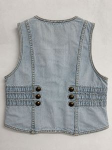 Light Wash Denim Vest