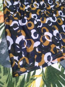 Patterned Midi Skirt