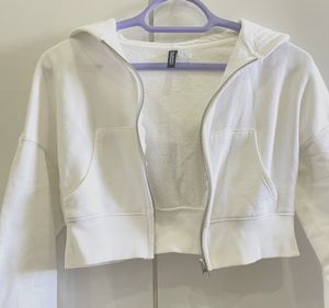 H&amp;M Crop White Jacket