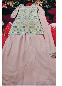 Embroidered Sharara Set with Dupatta
