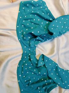 🇳🇿💫🎀Teal Polka Dot Bikini bra