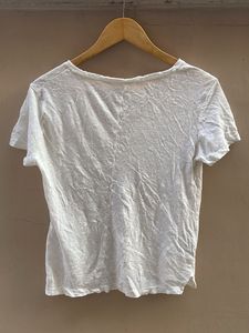 Basic White V-Neck T-Shirt