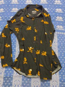 Garfield: Classic Black Printed Shirt