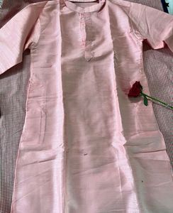 Elegant Pink Kurta Set with Trousers