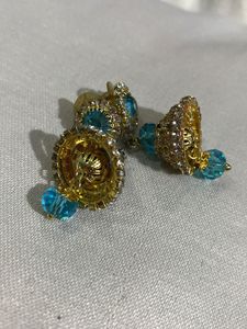 Sky Blue Jhumka