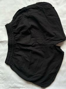 Apple cut black shorts