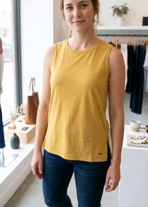 Mustard Yellow Sleeveless Top
