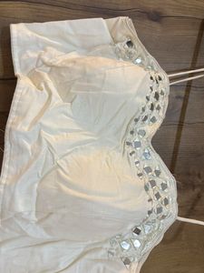Embellished Cream Blouse