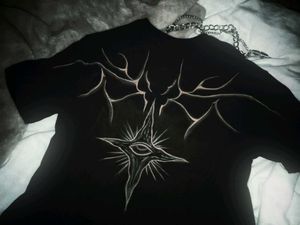Gothic Goat Graphic Black T-Shirt (Unisex)