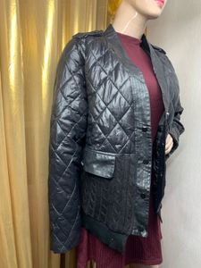 Stylish Black Quilted Jacket
