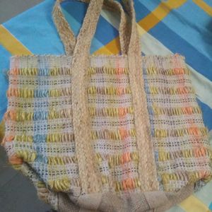Handmade Jute Trending bag In Multicolour...