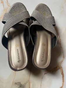 Sparkly Wedge Sandals